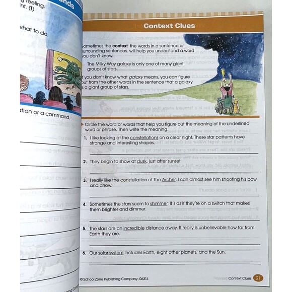 School Zone - Big Third Grade Workbook - 320 Pages Ages 8 to 9 3rd Grade Read... - Picture 3 of 13